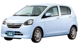 2D коврики EVA в салон на Daihatsu Mira e:S I, правый руль (2011-2017)