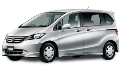 2D коврики EVA в салон и багажник на Honda Freed I Hybrid, правый руль, с отдельными креслами 2-го ряда (2008-2016)