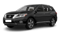 2D коврики EVA в салон и багажник на Nissan Pathfinder IV R52 7 мест (2012-2017)